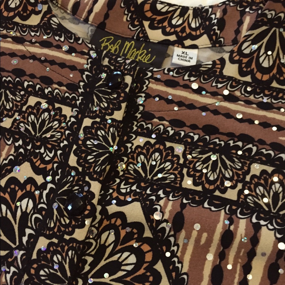Bob Mackie wearable art XL jacket